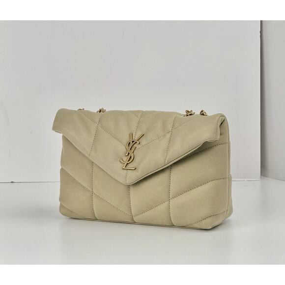 Saint Laurent Puffer Toy quilted Canvas Shoulder Bag - Picture 1 of 8